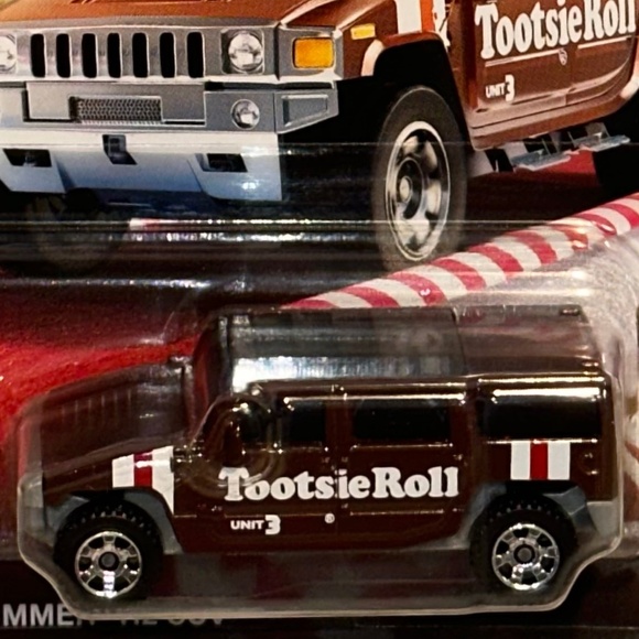MATCHBOX 2024 CANDY CARS Mix 1 - TOOTSIE ROLL  1/64 2002 Hummer H2 #3 of 6 NEW - Picture 1 of 6